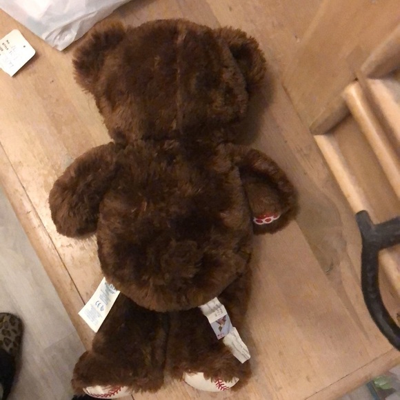 Build-A-Bear Baseball Teddy Bear Plush Stuffed Animal BAB 15” Dark Brown - Picture 5 of 10
